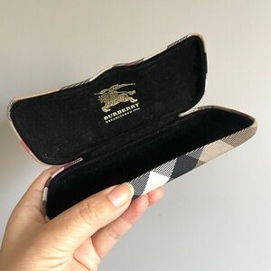 Burberry Nova Check Hard Eyeglasses Sunglasses Glasses Case 🇮🇹
